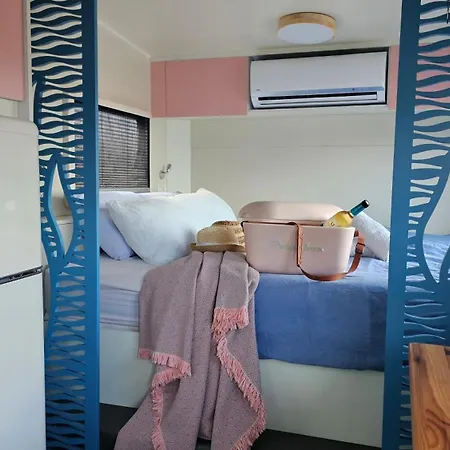 Cozy Seaview Glamping Caravan HaBonim Extérieur photo