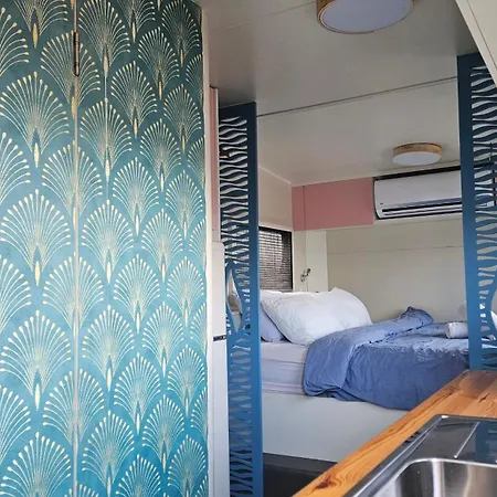 Cozy Seaview Glamping Caravan HaBonim Extérieur photo